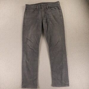 Levis Jeans Mens 34x32 Gray Cotton Levis 511 Slim Fit Denim